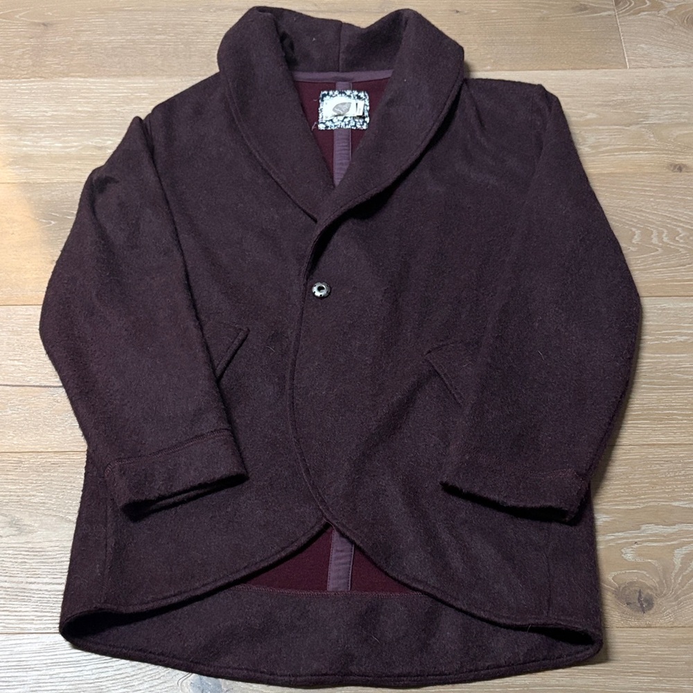 Anthropologie Women's Size Small Burgundy Blazer. - Picture 2 of 2